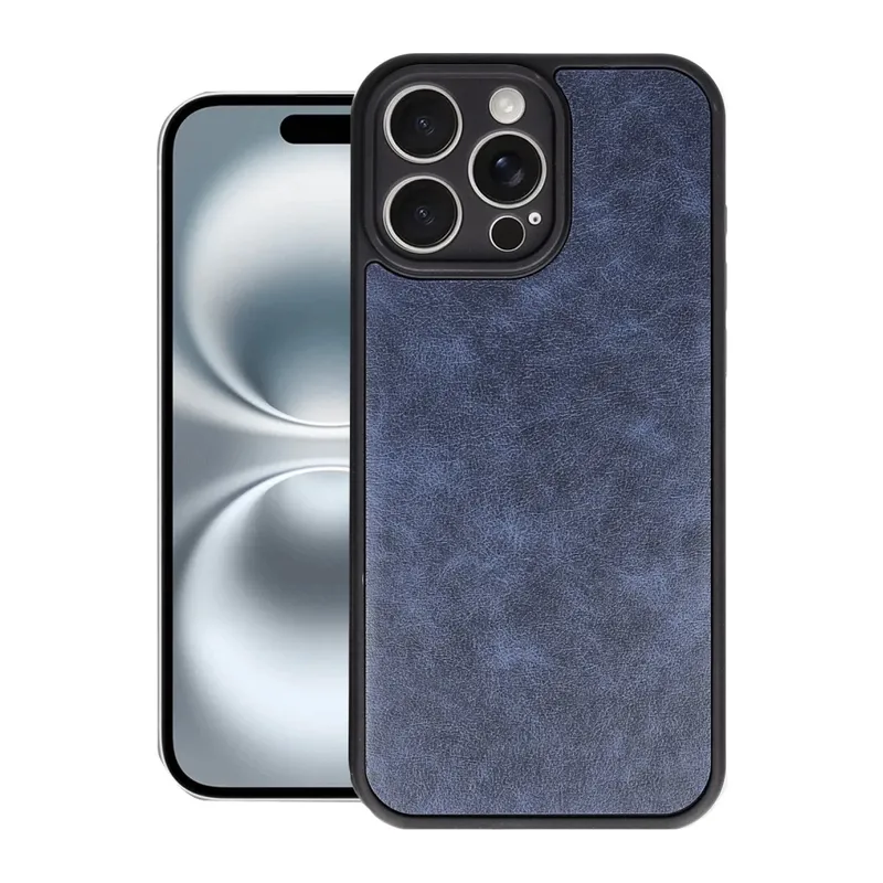 iPhone 16 Pro Kılıf Aras Deri Kapak - Lacivert