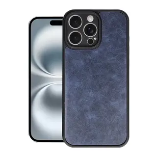 iPhone 16 Pro Max Kılıf Aras Deri Kapak - Lacivert
