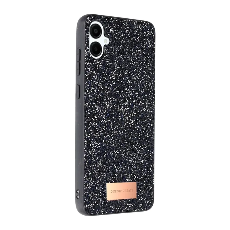 Samsung Galaxy A06 Bright Simli Kapak - Siyah