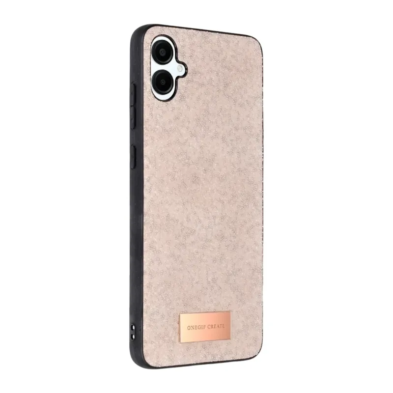 Samsung Galaxy A06 Bright Simli Kapak - Pembe