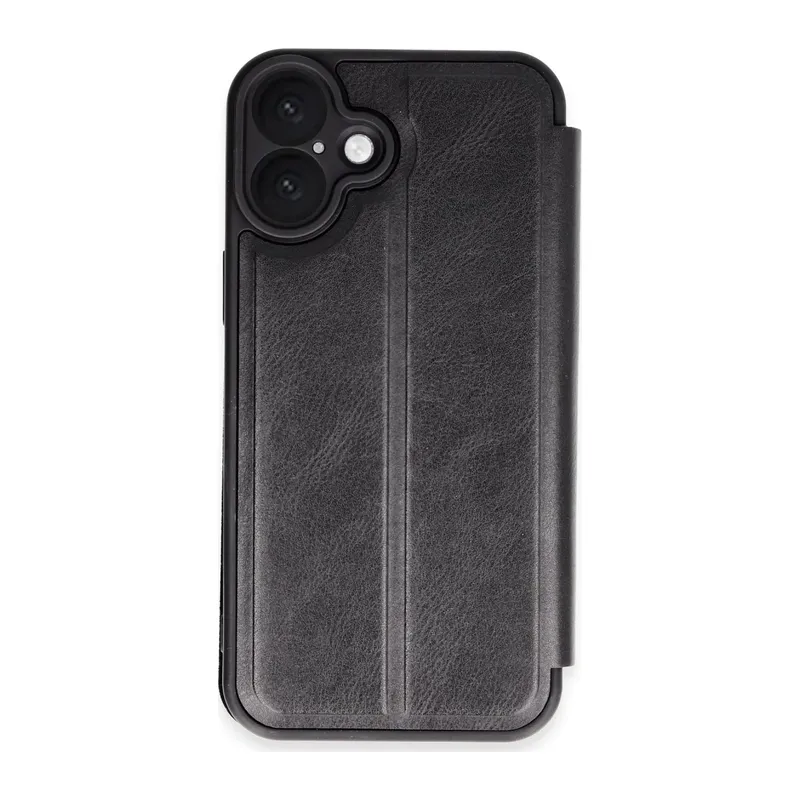 iPhone 16 Plus Kılıf Flip Cover - Siyah