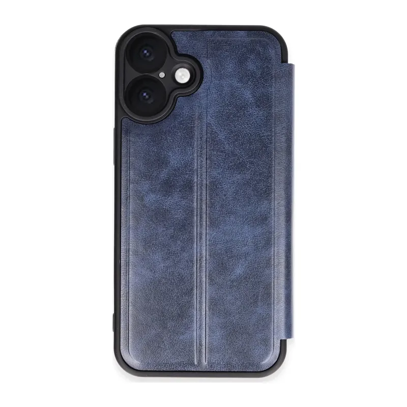 iPhone 16 Plus Kılıf Flip Cover - Lacivert