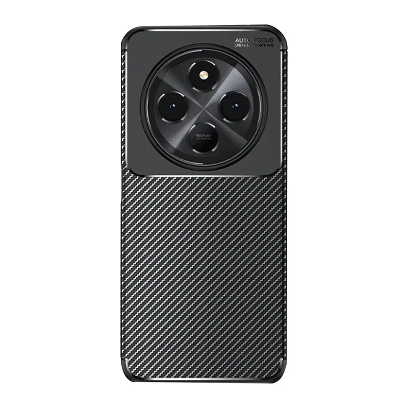 Redmi 14C Kılıf Auto Focus Karbon Kapak - Siyah