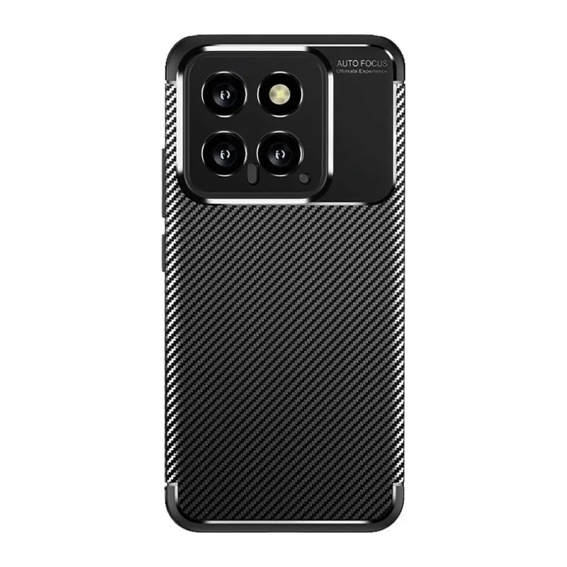 Mi 14T Kılıf Auto Focus Karbon Kapak - Siyah