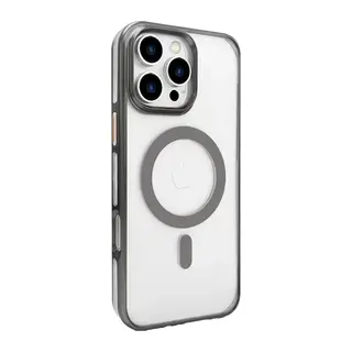 iPhone 16 Pro Gleam PC Sert Magsafe Kılıf - Titan Gri