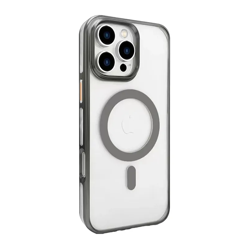 iPhone 16 Pro Gleam PC Sert Magsafe Kılıf - Titan Gri