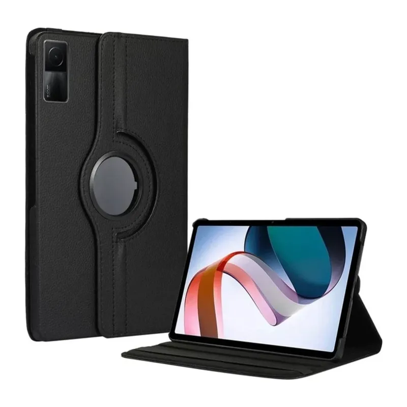 Redmi Pad SE 4G Kılıf 360 Tablet Deri Kılıf - Siyah