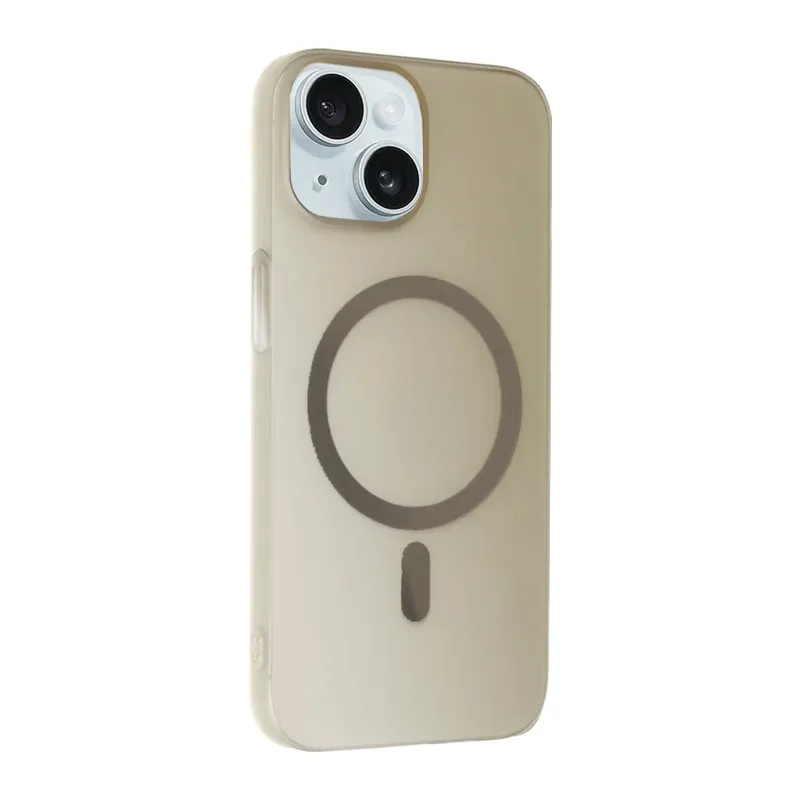 iPhone 15 Plus Tuna PC Slim Magsafe Kapak - Titan Gri