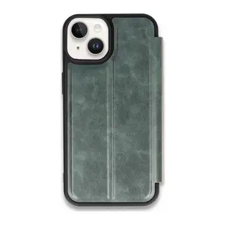 iPhone 14 Kılıf Flip Cover - Koyu Yeşil