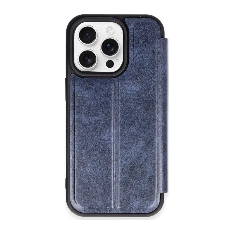iPhone 14 Pro Max Kılıf Flip Cover - Lacivert