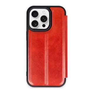 iPhone 15 Pro Max Kılıf Flip Cover - Kırmızı