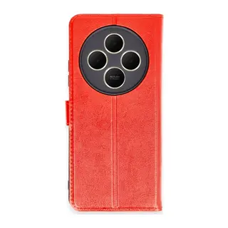 Redmi 14C Kılıf Trend S Plus Kapaklı Kılıf - Kırmızı