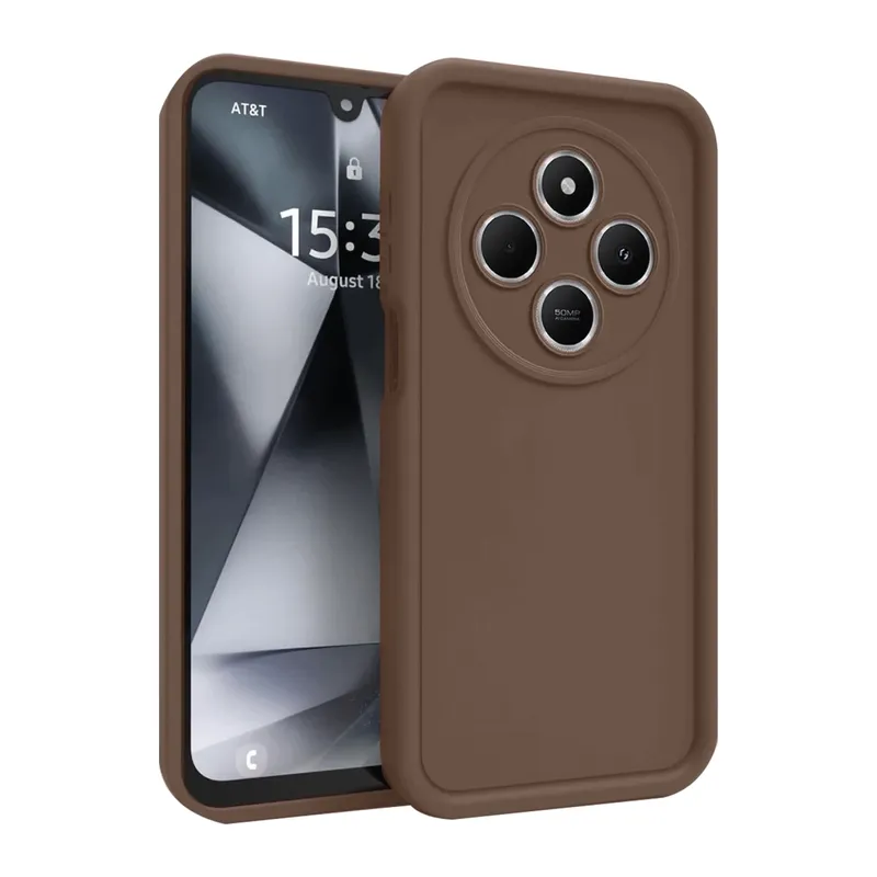 Redmi 14C Kılıf Viera Silikon - Kahverengi
