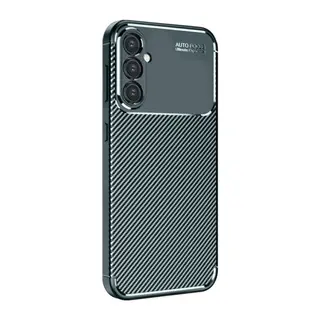 Samsung Galaxy S25 Plus Kılıf Auto Focus Karbon Kapak - Koyu Yeşil
