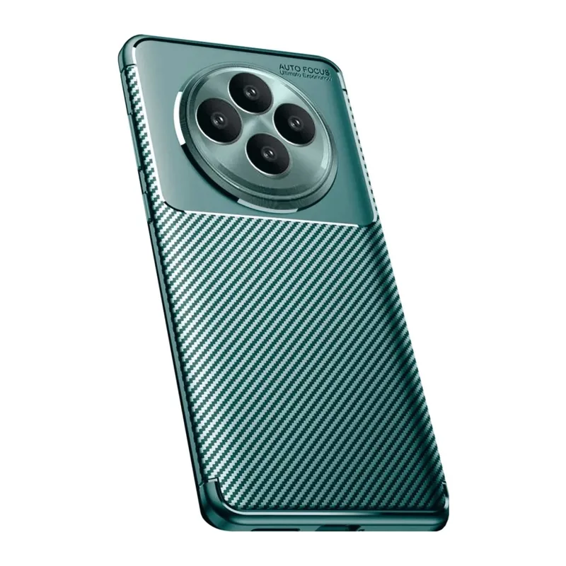 Reno 11 FS Kılıf Auto Focus Karbon Kapak - Koyu Yeşil