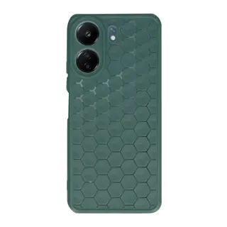 Redmi 13C Kılıf Petek Silikon Kapak - Koyu Yeşil
