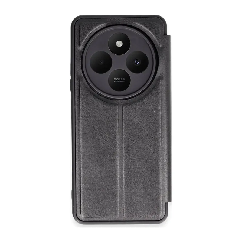 Redmi 14C Kılıf Flip Cover - Siyah