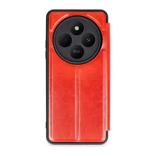 Redmi 14C Kılıf Flip Cover - Kırmızı