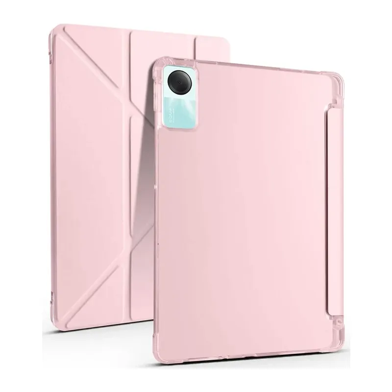Redmi Pad SE 4G Kılıf Kalemlikli Mars Tablet Kılıfı - Rose Gold