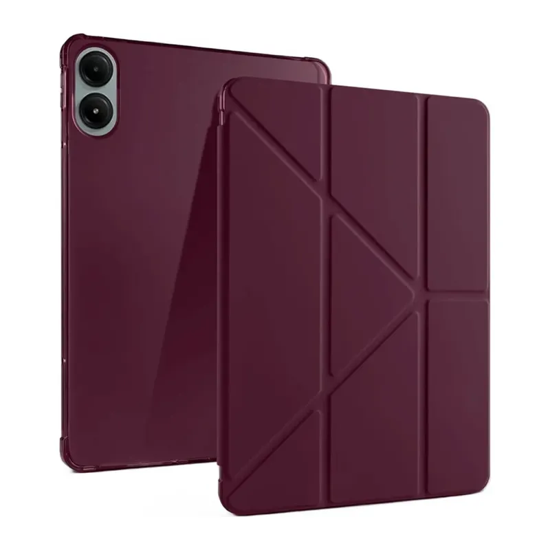 Redmi Pad Pro 12.1 Kılıf Kalemlikli Mars Tablet Kılıfı - Mürdüm