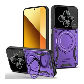 Redmi 14C Kılıf Joy Lens Standlı Kapak - Mor