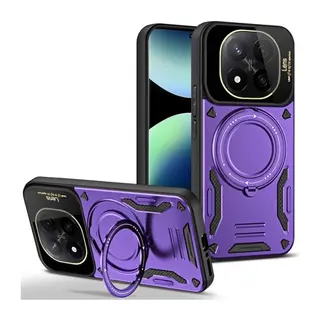 Redmi Note 14 Pro 5G Kılıf Joy Lens Standlı Kapak - Mor
