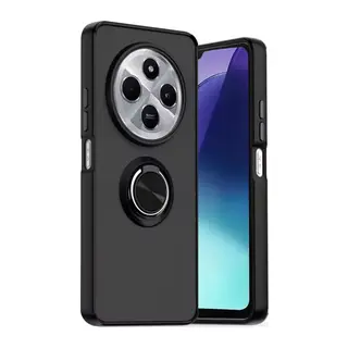 Redmi 14C Kılıf Montreal Yüzüklü Silikon Kapak - Siyah