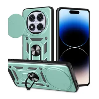 Redmi Note 14 Pro Plus Kılıf Pars Lens Yüzüklü Silikon - Yeşil
