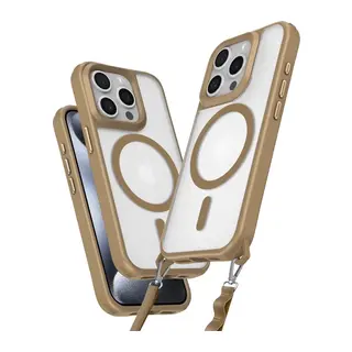 iPhone 14 Pro Max Kılıf Enka Magsafe Silikon Kılıf - Desert