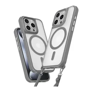 iPhone 14 Pro Max Kılıf Enka Magsafe Silikon Kılıf - Titan Gri