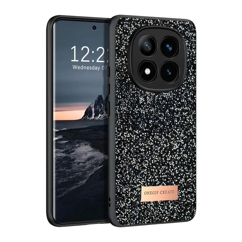 Redmi Note 14 Pro 4G Bright Simli Kapak - Siyah