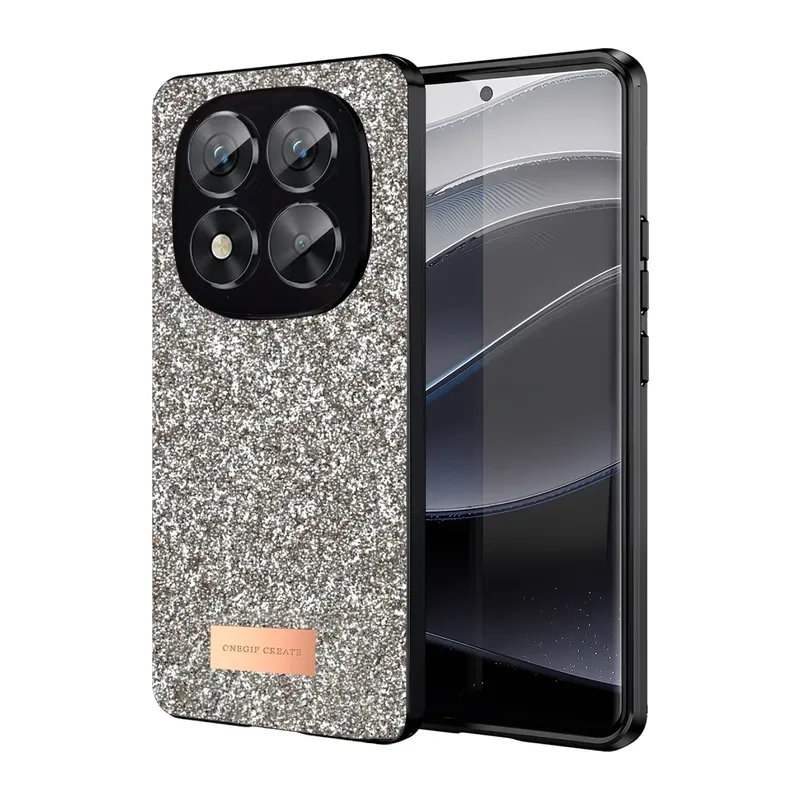 Redmi Note 14 Pro 5G Bright Simli Kapak - Gold