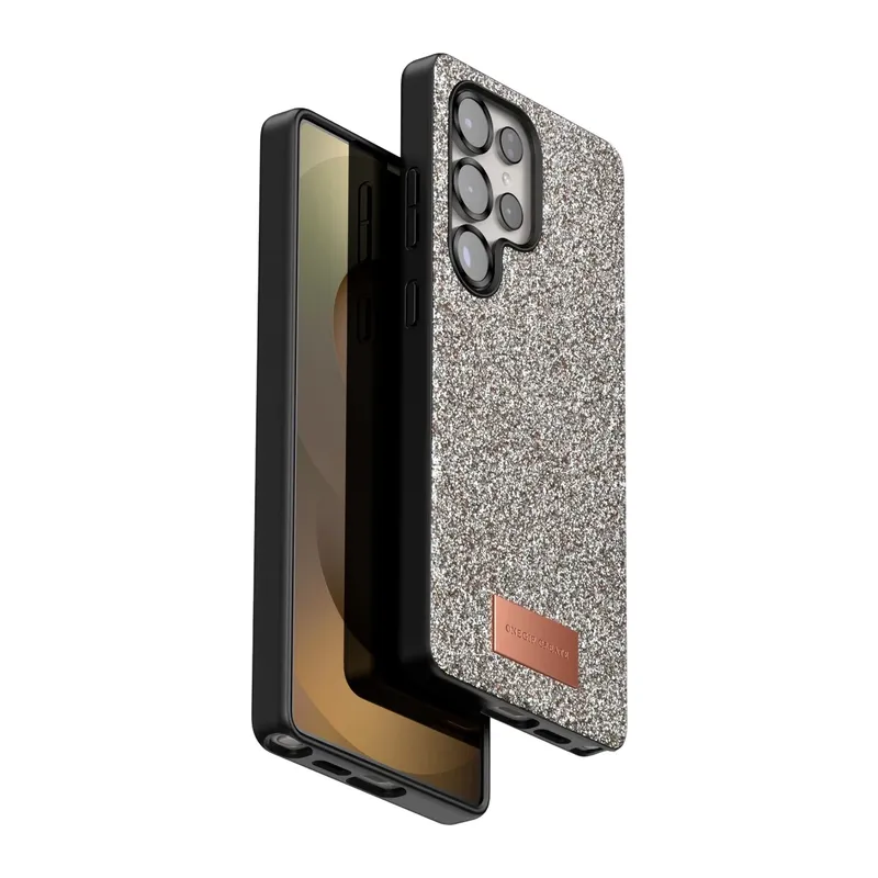 Samsung Galaxy S25 Ultra Bright Simli Kapak - Gold