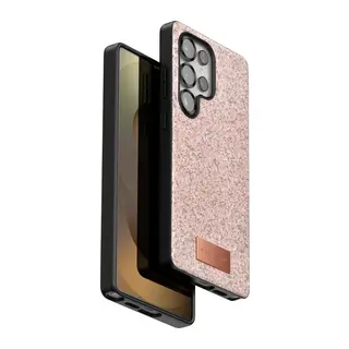 Samsung Galaxy S25 Ultra Bright Simli Kapak - Pembe