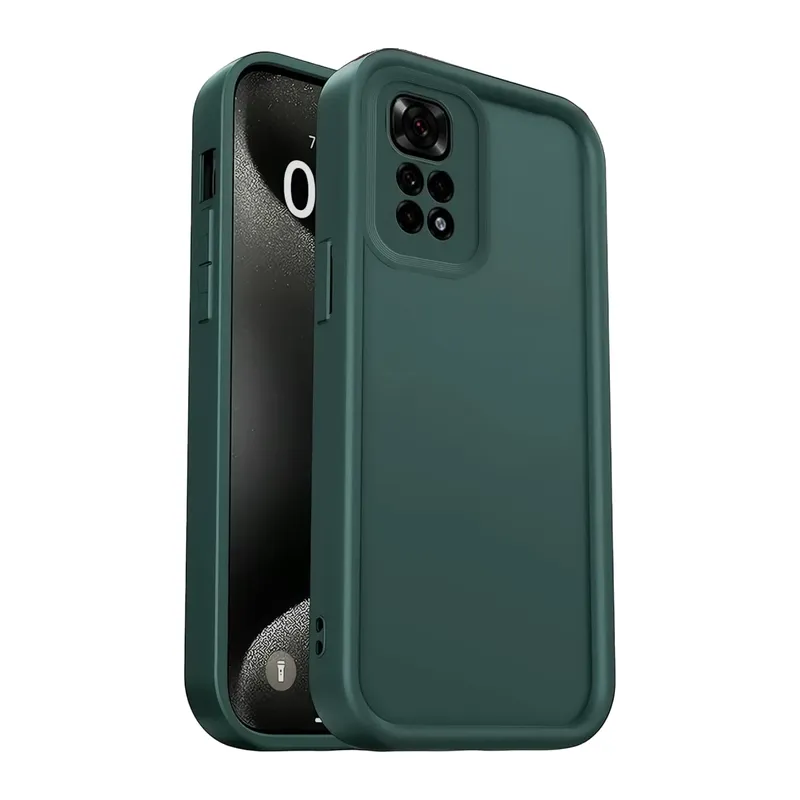Redmi 10 2022 Kılıf Viera Silikon - Koyu Yeşil