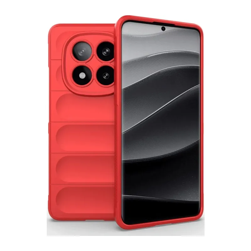 Redmi Note 14 Pro 5G Kılıf Optimum Silikon - Kırmızı