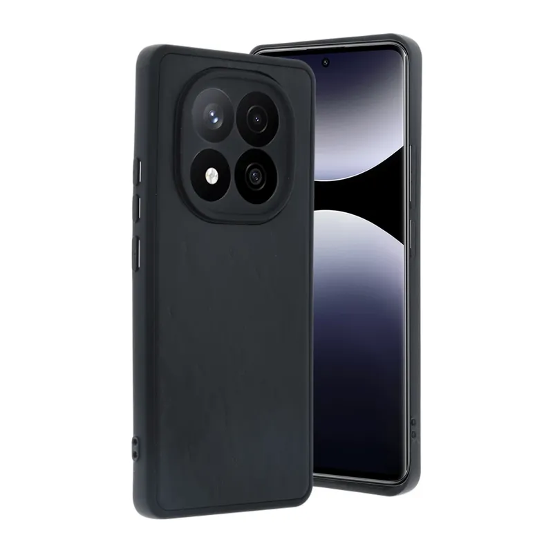 Redmi Note 14 Pro 5G Kılıf Aras Deri Kapak - Siyah