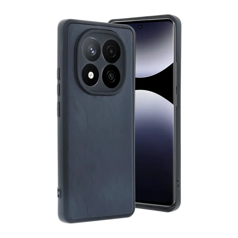 Redmi Note 14 Pro 5G Kılıf Aras Deri Kapak - Lacivert