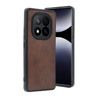 Redmi Note 14 Pro 5G Kılıf Aras Deri Kapak - Taba
