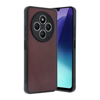 Redmi 14C Kılıf Aras Deri Kapak - Bordo