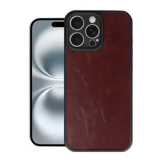 iPhone 16 Pro Max Kılıf Aras Deri Kapak - Bordo