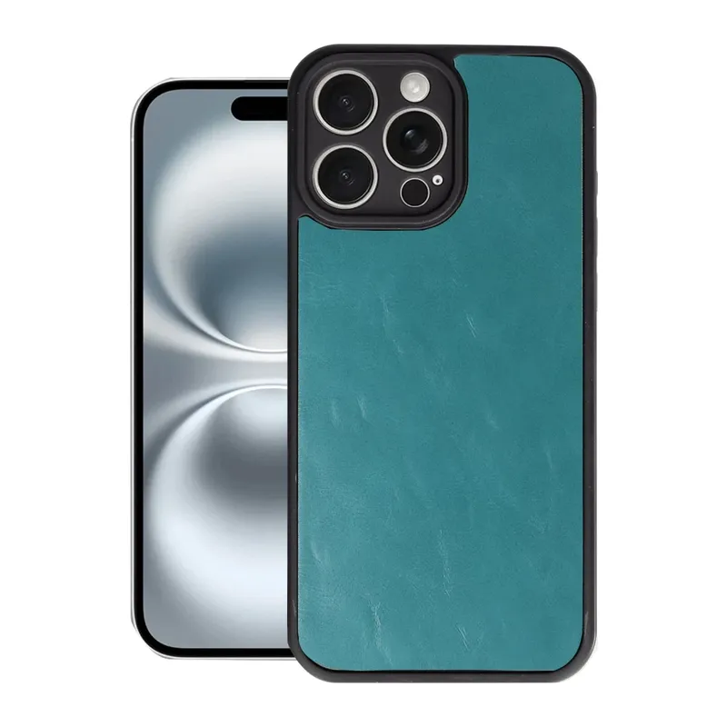 iPhone 16 Pro Max Kılıf Aras Deri Kapak - Açık Yeşil