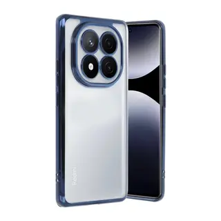 Redmi Note 14 Pro Plus Kılıf Lensli Silikon - Lacivert