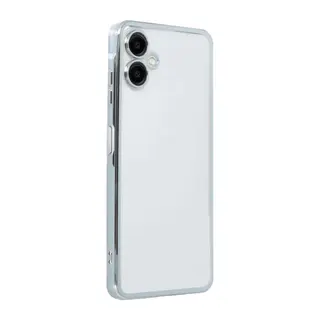 Samsung Galaxy A06 Kılıf Lensli Silikon - Gümüş
