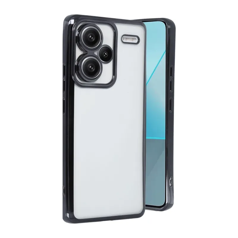 Redmi Note 13 Pro Plus Kılıf Lensli Silikon - Siyah