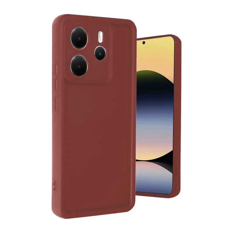 Redmi Note 14 4G Kılıf Viera Silikon - Bordo