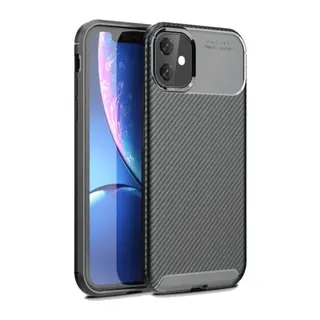 iPhone 11 Kılıf Auto Focus Karbon Kapak - Siyah