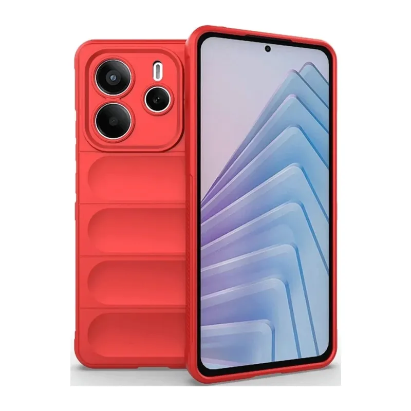 Redmi Note 14 4G Kılıf Optimum Silikon - Kırmızı