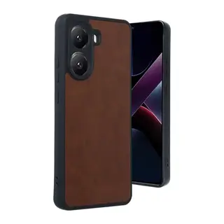 Poco X7 Pro Kılıf Aras Deri Kapak - Taba