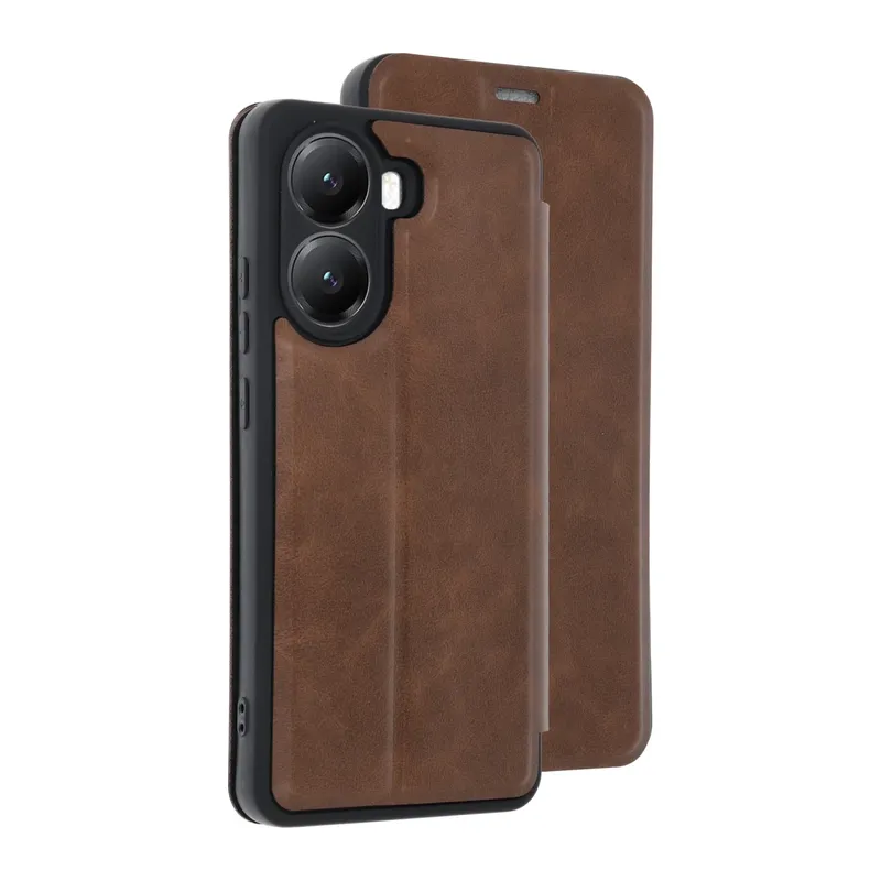 Poco X7 Pro Kılıf Flip Cover - Taba